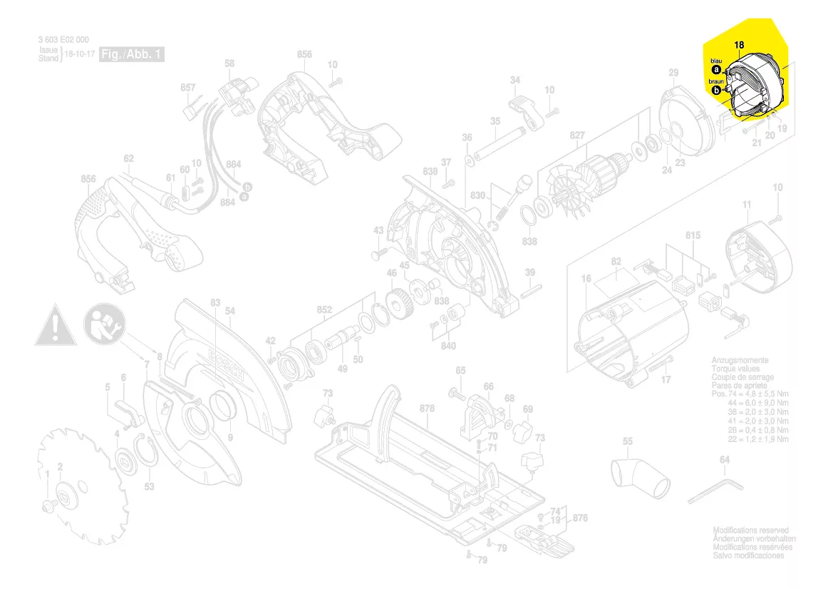 Stator réf. 1 609 203 Y31 BOSCH